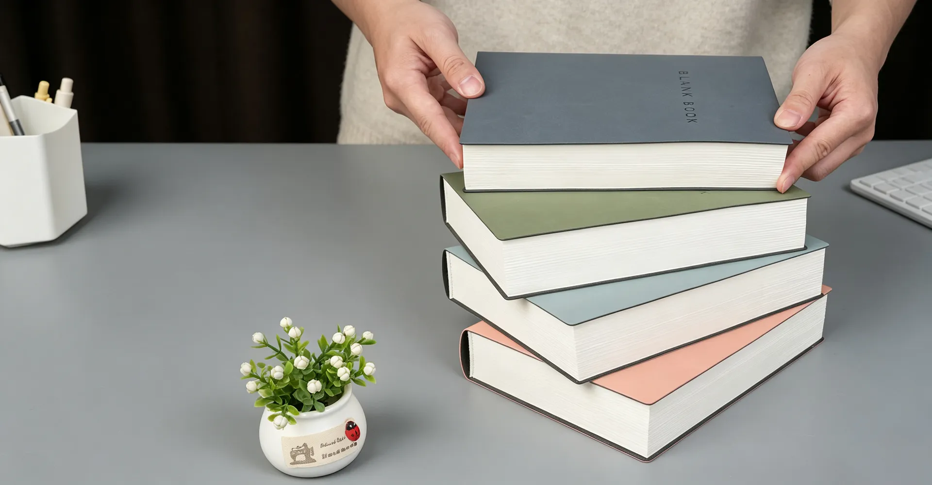 Carnets professionnels haut de gamme à couverture rigide