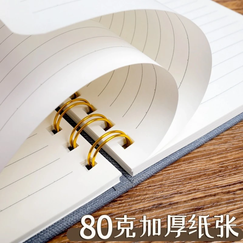 Hardcover Spiral Journal inner paper detail